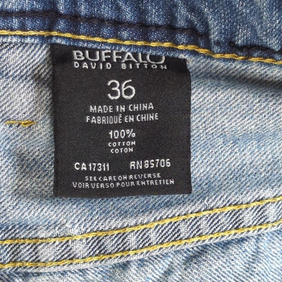 Buffalo David Bitton King Slim Boot Size 36 Medium Wash 100% Cotton‎ - Picture 4 of 15